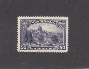 CANADA  # 226  VF-MLH   50cts    PARLIAMENT, VICTORIA, BC VIOLET CAT VALUE $40