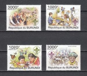 Burundi, 2011 issue. Scouts of Kenya & Other Countries.