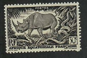 French Equatorial Africa; Scott 167;  1946;  Unused; NH