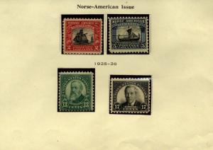 US Scott 620-621 Mint LH & 622-23 Mint NH $53.25