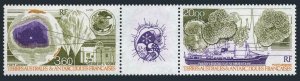 FSAT C115-C116a strip,MNH.Michel 277-278. Climatological Research,1991,Ship.