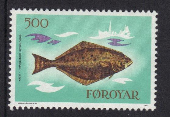 Faroe Islands 1983 MNH fishes  500 ore    #