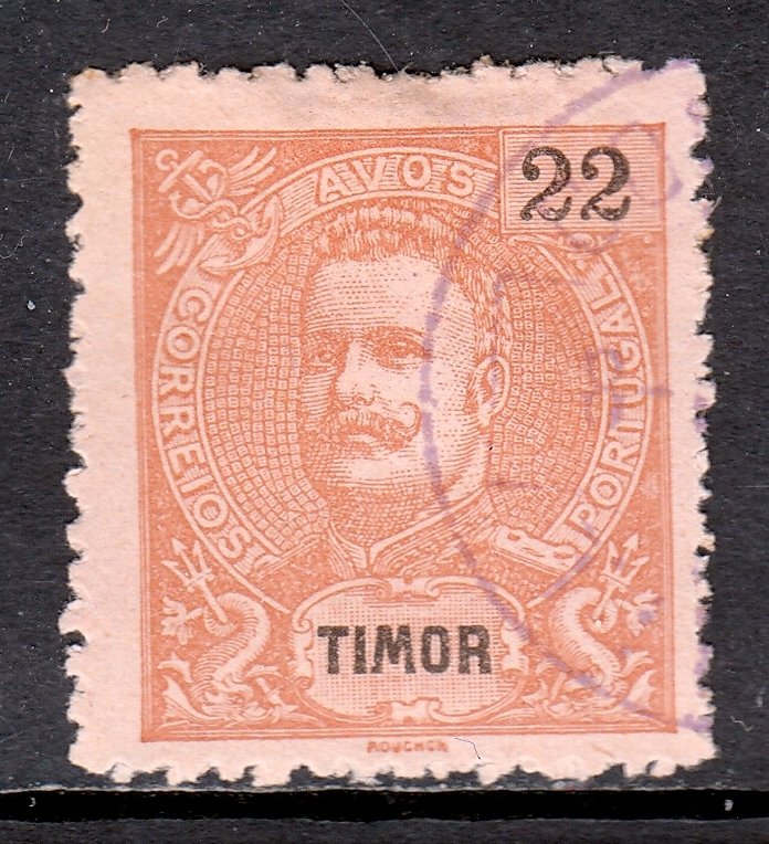 Timor - Scott #73 - Used - A few short perfs, crease in top margin - SCV $3.50