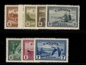 CANADA GVI SG401-407, complete set, M MINT. Cat £50. 