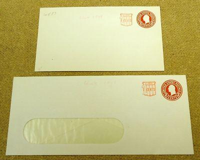 U537, 2c U.S. Postage Envelope qty 2