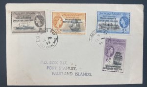 1956 Marguerite Falkland Island First Day Cover Trans Atlantic expedition Stamps