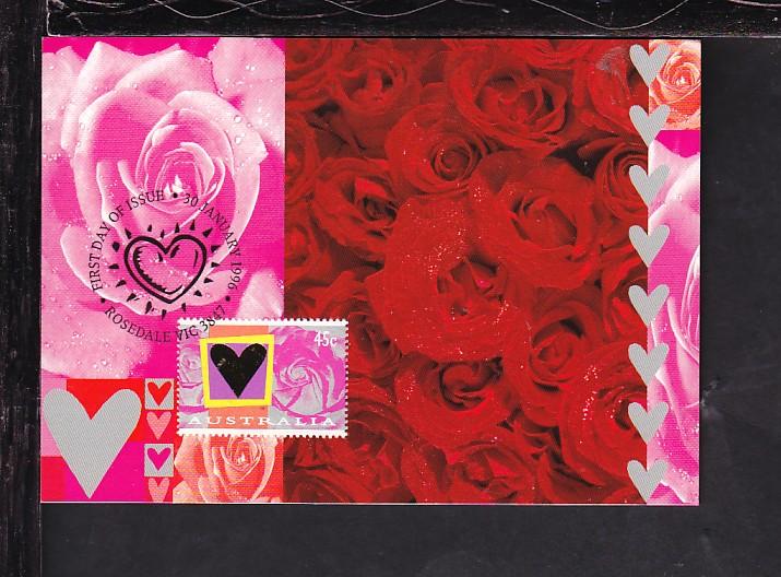 Australia Flowers 1996 Maxi Card U/A FDC 