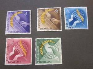 Togo 1965 Sc 538-42 set FU