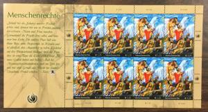 (BJ Stamps) UN-VIENNA. #355-6. 2004, set of 2 in sheets of 8. MNH. CV $41.50.