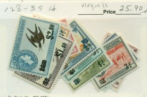 VIRGIN ISLANDS #128-39, Mint Hinged, Scott $25.90