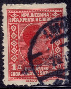Yugoslavia, 1926, King Alexander, 1din, #46, used**