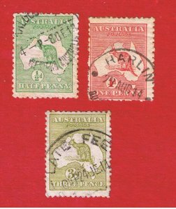 Australia #1-2h-5  VF used  Kangaroo & Map Free S/H