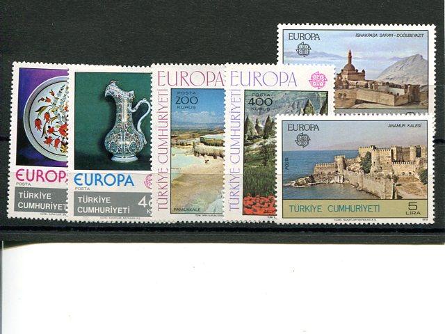 Turkey  Europa lot 1976-78 VF NH