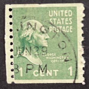 US #839 Used - 1c George Washington 1939 [B16.2.3]