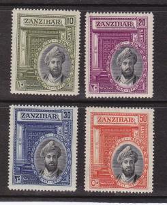 Zanzibar # 214-217, Mint, Never Hinged, 1/2 Cat.