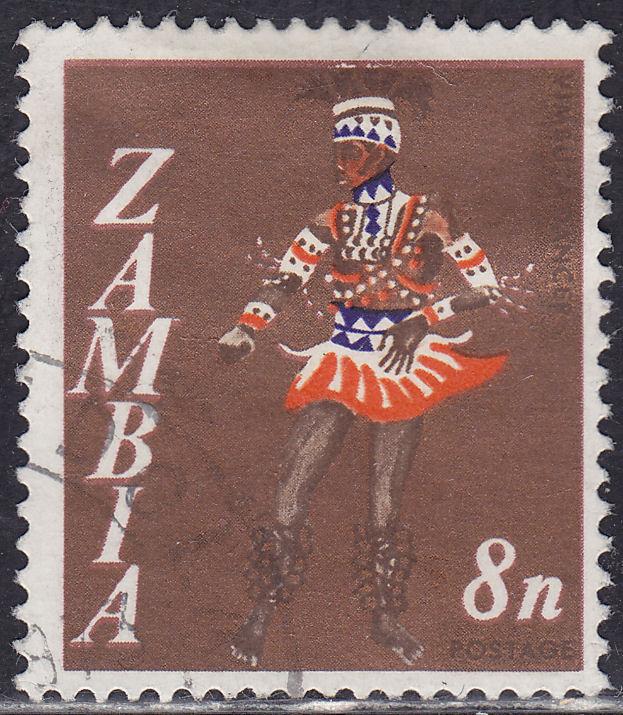 Zambia 43 USED 1968 Vimbuza Dancer