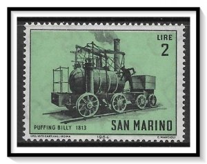 San Marino #595 History Of Locomotive MH