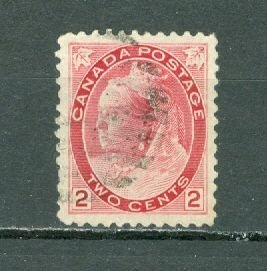 CANADA 1899  QV NUMERAL #77(DIE 2) VF  USED