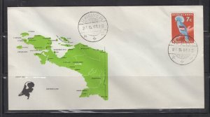 Netherlands New Guinea cover postmark TEMINABOEAN 1961 (#24)