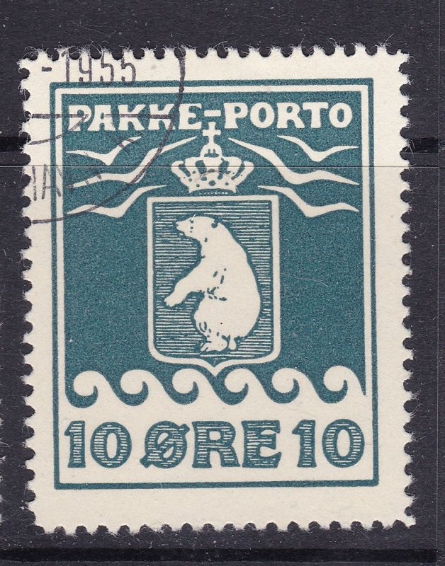 Greenland Scott Q4, 1937 10 ore parcel post VF Used. Scott $60