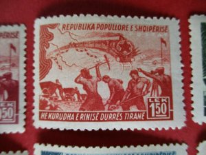 SG498-505 1948 Albania Construction of Durres - Tirana Railway Set MM