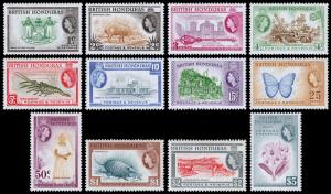 British Honduras Scott 144-155 (1953-57) Mint LH VF Complete Set M