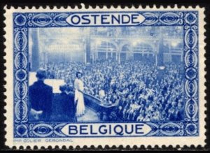 Vintage 1930's Belgium Tourism Poster Stamp Ostende Unused