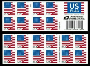 U.S. Flag GENUINE Booklet of 20  -  Stamps Scott 5263 - Stuart Katz