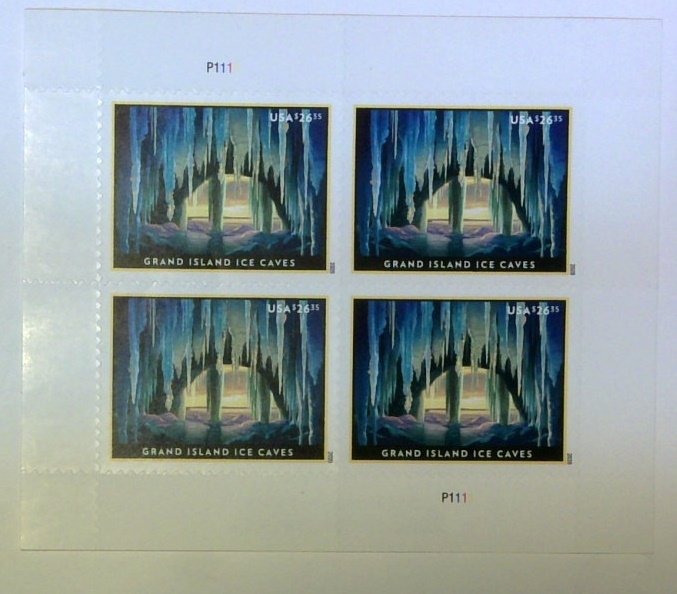 US 2020 Grand Island Ice Caves Plate Bllk Scott 5430