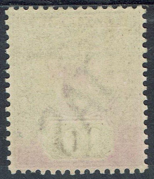 TASMANIA 1892 QV TABLET 10/- WMK TAS 