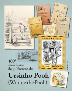 GUINEA BISSAU - 2025 - Winnie the Pooh - Perf Souv Sheet - Mint Never Hinged