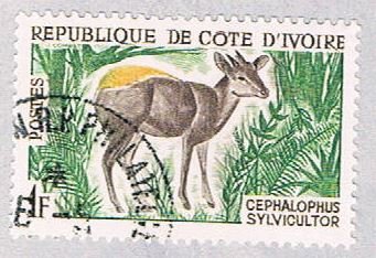 Ivory Coast 201 Used Yellow backed Duiker 1963 (BP37425)