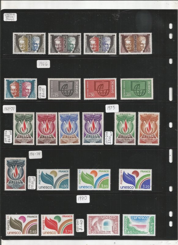 FRANCE COLLECTION ON STOCK SHEET, ALL MINT