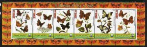 MAAKHIR - 2011 - Butterflies #1 - Perf 3v Sheet - Mint Never Hinged