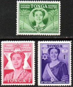 Tonga Sc #91-93 MNH