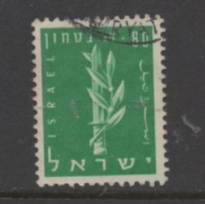 Israel  Scott #  124  used  simgle