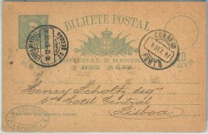 72490 - PORTUGAL - POSTAL HISTORY - Whole Things Card 1897-