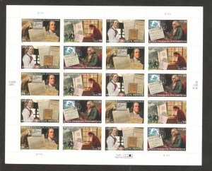 4021-24 Benjamin Franklin Sheet of 20 Mint/nh FREE SHIPPING