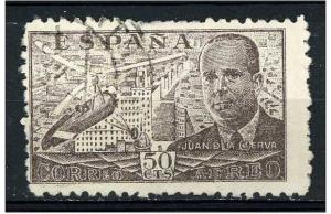 Spain 1941  - Scott C112 used - 50c, Juan de La Cierva 