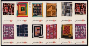 2006 Quilts Gee's Bend 10 different Sc 4098b 39c booklet of 20 plate no. S11111