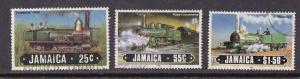 Jamaica  # 583-585, Trains, Used