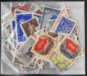 Thematic stamps ROMANIA 1954/60 2 LOTS 2972 & 2973 + 150 used in sets used