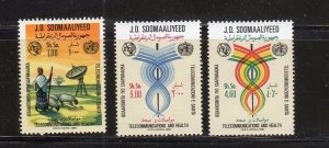 SOMALIA #497-499 1981 TELECOMMUNICATION DAY MINT VF NH O.G