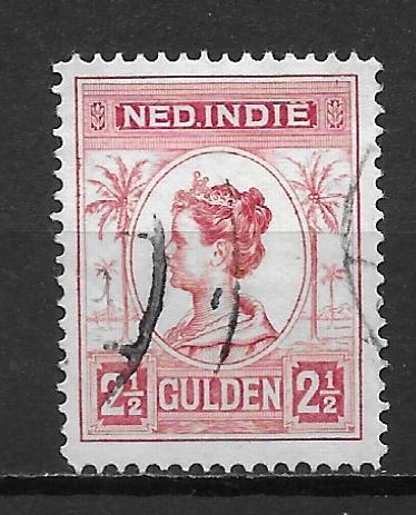 Netherlands Indies 136b 2 1/2g Wilhelmina single Used