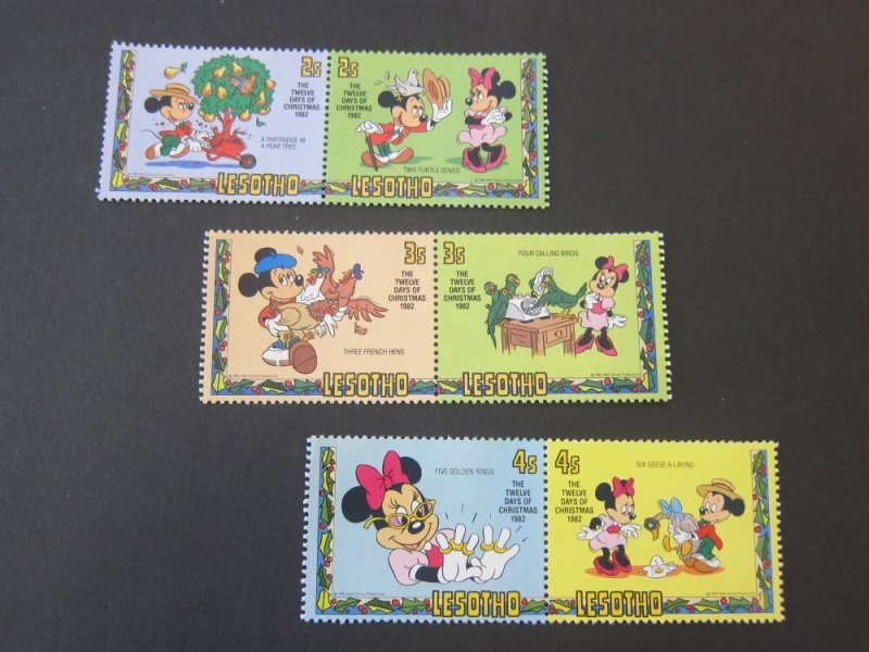 Lesotho 1982 Sc 381-6 Disney MNH