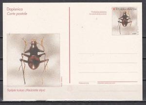 Croatia, 1997 issue. Insect Postal Card issue. ^