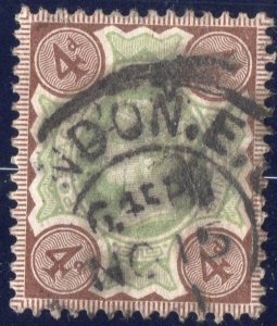 Great Britain 1887-1892 4p Brown & Green SC116