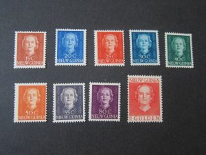 Netherlands New Guinea 1950 Sc 10-14,16-19 MNH
