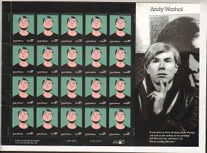 US #3652 Mint Sheet Andy Warhol 
