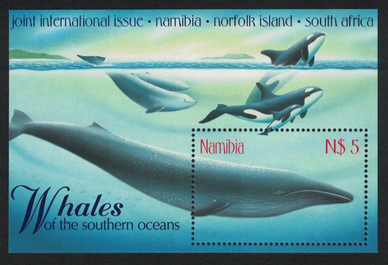 Namibia WWF-related Whales MS 1998 MNH SC#919 SG#MS819